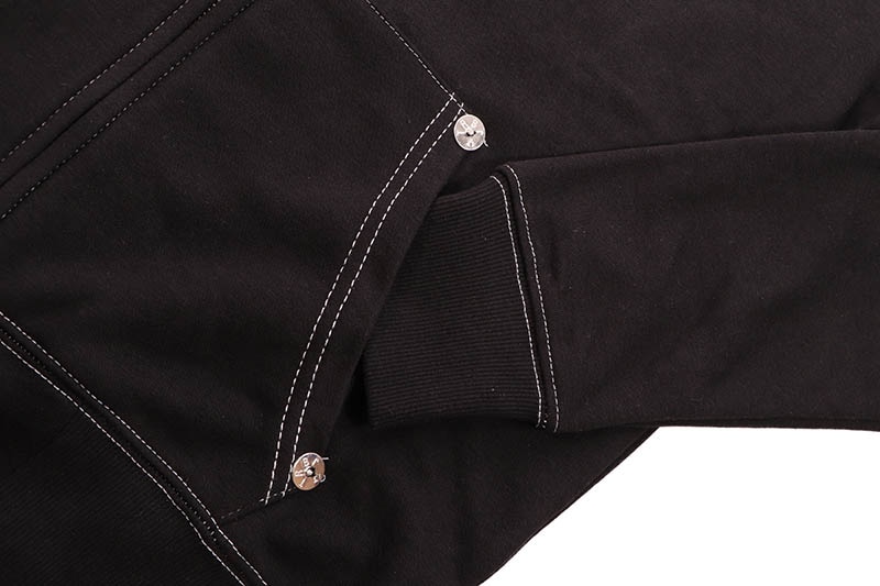 TRUE RELIGION BUDDHA ZIP HOODIE (MA0B129MF3:BLACK)