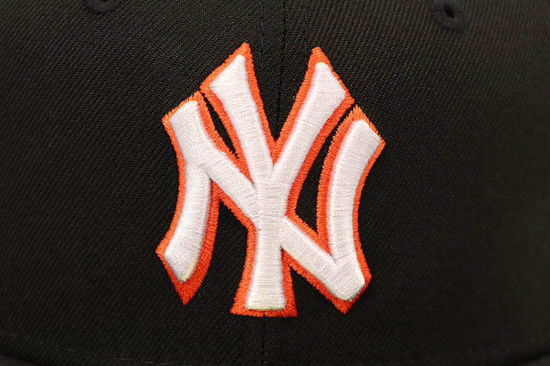 NEW ERA NEW YORK YANKEES 59FIFTY FITTED CAP (1939 ALL STAR GAME SIDE PATCH/ORANGE UNDER VISOR/BLACK)