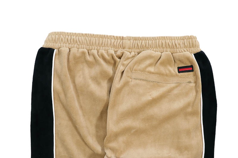 FUBU VELOR TRACK PANTS (FAM-52501:BEIGE)