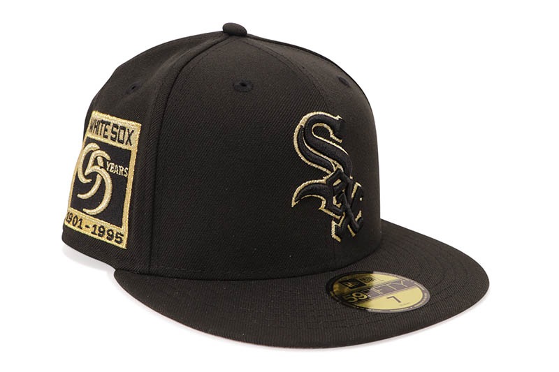 NEW ERA CHICAGO WHITE SOX 59FIFTY FITTED CAP (95TH YEAR SIDE PATCH/GREY UNDER VISOR/BLACK) 14724850