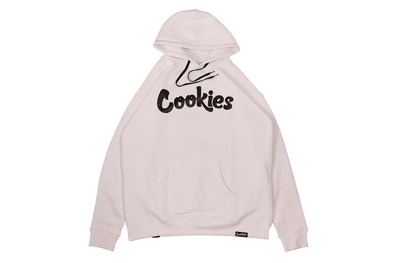 COOKIES ORIGINAL LOGO HOODIE (WHITE/BLACK) CM232HFP02 1564H6664 CM232HFP04