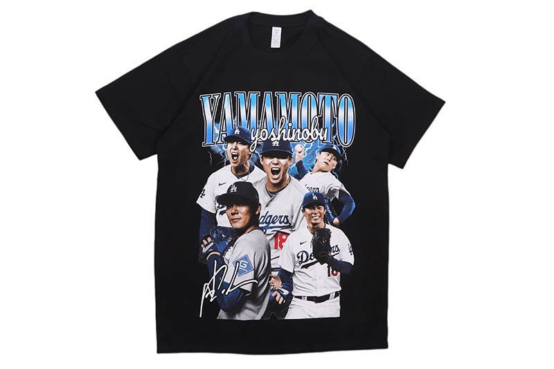 HOUSE OF TEES YAMAMOTO DODGERS GRAPHIC T-SHIRT (BLACK)