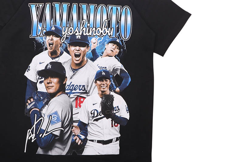 HOUSE OF TEES YAMAMOTO DODGERS GRAPHIC T-SHIRT (BLACK)