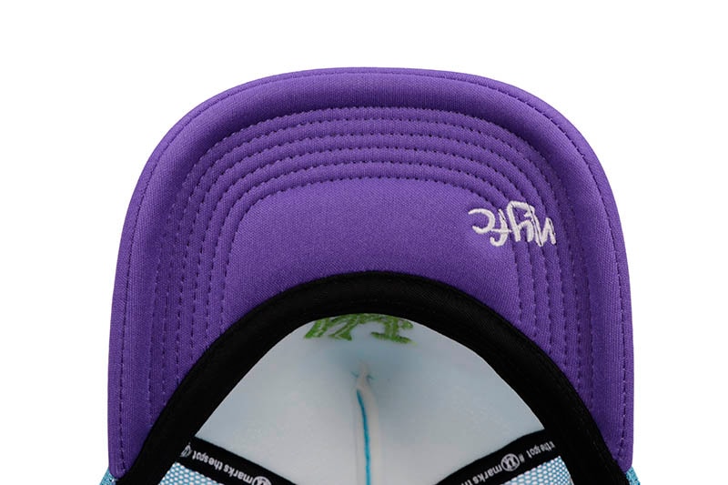 TWNTY TWO NY FVCKING CITY TRUCKER HAT (LT. BLUE/PURPLE)