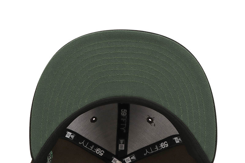 NEW ERA SEATTLE MARINERS 59FIFTY FITTED CAP (30TH ANNIVERSARY CUSTOM SIDE PATCH/MOUNTAIN PINE UNDER VISOR/WALNUT BLACK)