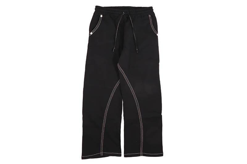 TRUE RELIGION TWISTED TRIPLE BIG T SWEATPANT (110003C:BLACK)