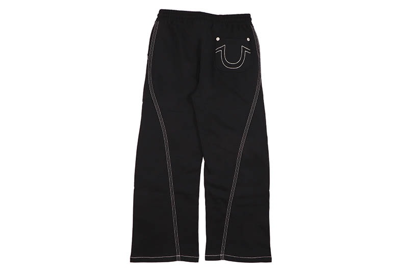 TRUE RELIGION TWISTED TRIPLE BIG T SWEATPANT (110003C:BLACK)