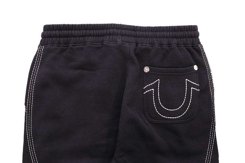 TRUE RELIGION TWISTED TRIPLE BIG T SWEATPANT (110003C:BLACK)