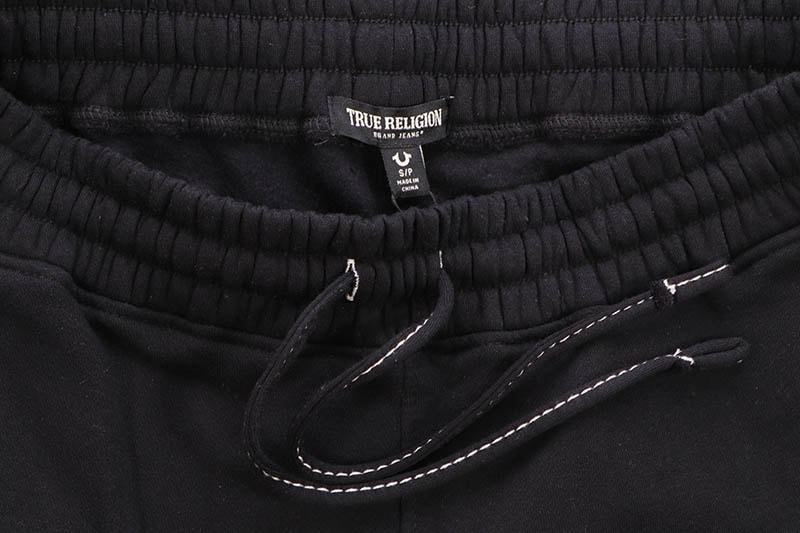 TRUE RELIGION TWISTED TRIPLE BIG T SWEATPANT (110003C:BLACK)