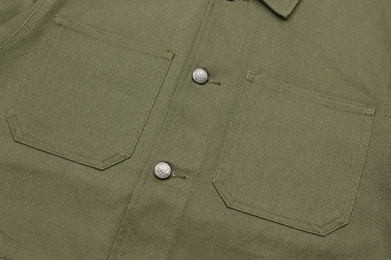 PRO CLUB HEAVYWEIGHT UNLINED CHORE JACKET (OLIVE) 04PC0303