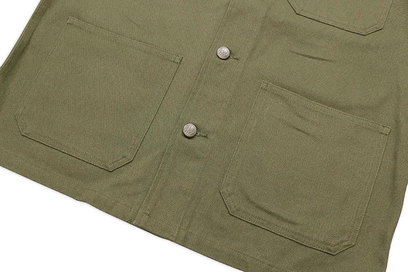 PRO CLUB HEAVYWEIGHT UNLINED CHORE JACKET (OLIVE) 04PC0303