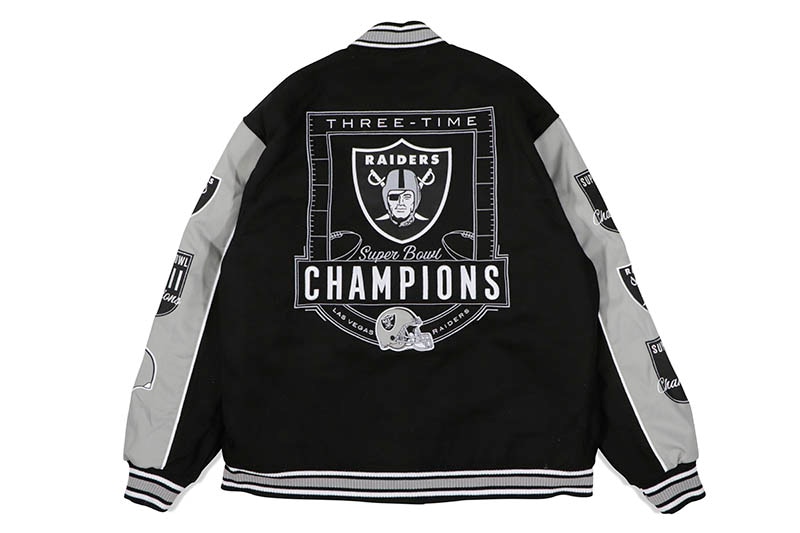 JH Design LAS VEGAS RAIDERS THREE-TIME SUPER BOWL CHAMPIONS