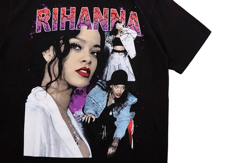 RIHANNA SIDE EYE T-SHIRT (BLACK/RED/PURPLE) | すべての商品