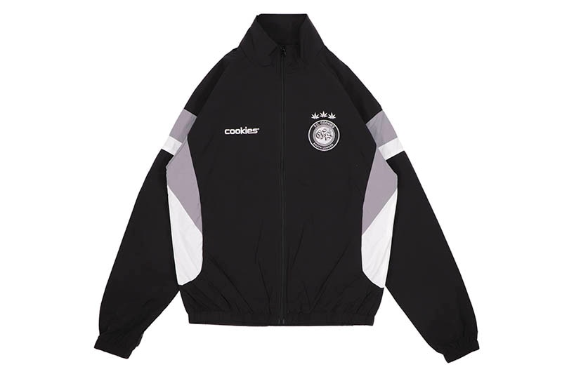 COOKIES HOOLIGANISM NYLON TRACK JACKET (BLACK) CM243OTC01