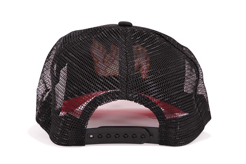 REASON CLOTHING NY EMBROIDERY TRUCKER HAT (F511:RED)