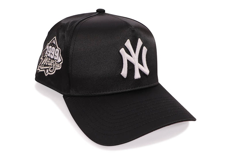 NEW ERA NEW YORK YANKEES 9FORTY AF ADJUSTABLE CAP (1999 WORLD SERIES SIDE PATCH/GREY UNDER VISOR/BLACK SATIN)