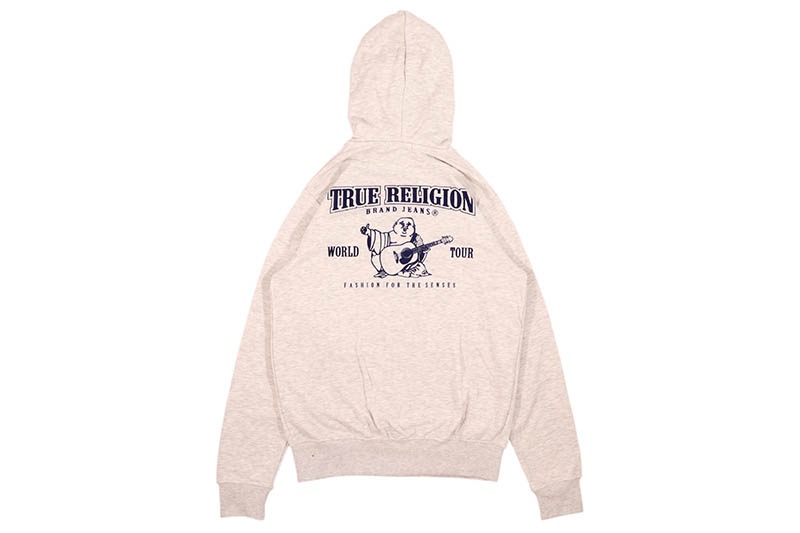 TRUE RELIGION BUDDHA ZIP HOODIE (MA0B129MF3:OATMEAL)