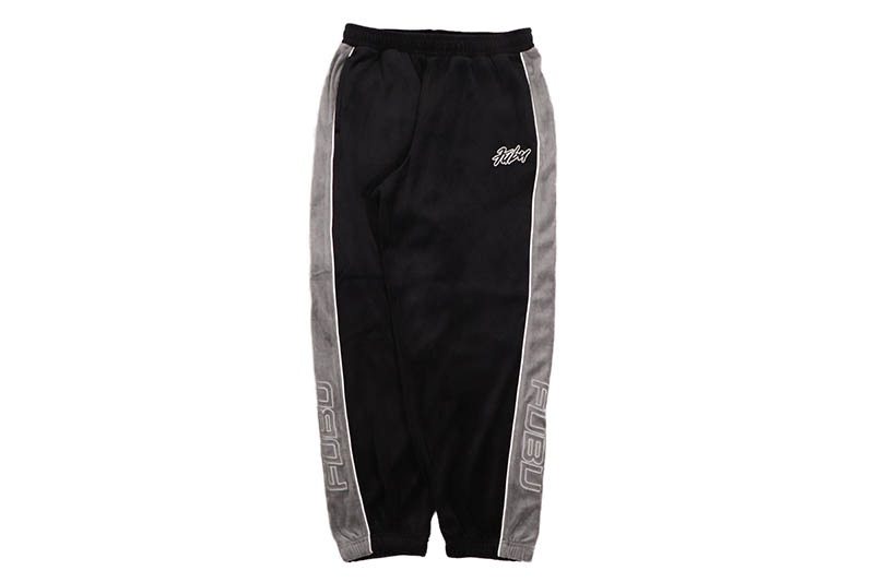 FUBU VELOR TRACK PANTS (FAM-52501:BLACK)
