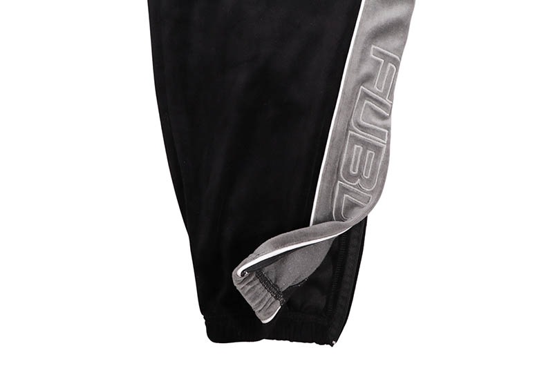 FUBU VELOR TRACK PANTS (FAM-52501:BLACK)