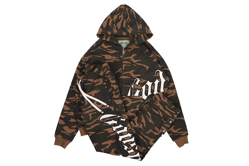 GODSPEED OG LOGO SWEATSUIT (BROWN CAMO)
