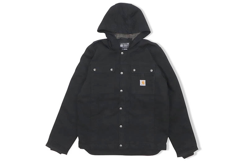 Carhartt RELAXED FIT WASHED DUCK SHERPA-LINED UTILITY JACKET (103826/001:BLACK)