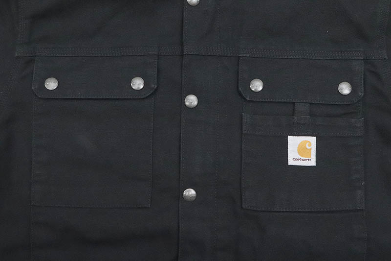 Carhartt RELAXED FIT WASHED DUCK SHERPA-LINED UTILITY JACKET (103826/001:BLACK)