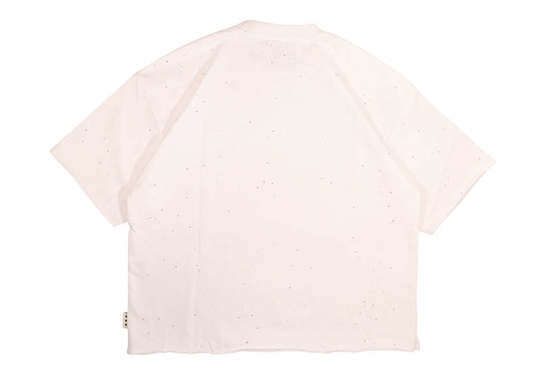 BKYS HEAVEN IN MY MIND CROPPED RHINESTONE TEE (T1487:WHITE)