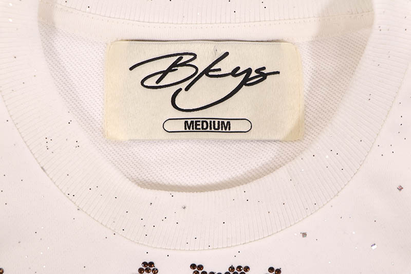 BKYS HEAVEN IN MY MIND CROPPED RHINESTONE TEE (T1487:WHITE)