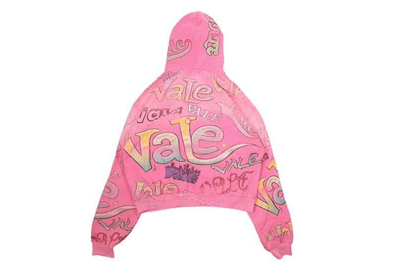VALE BUBBLEGUM ZIP UP HOODIE
