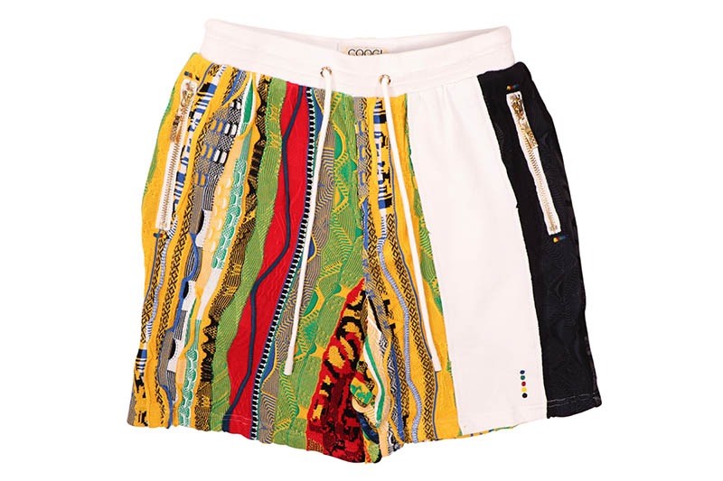 COOGI SWEATER PIECED FLEECE SHORTS (CG-KB-095:GOLD)