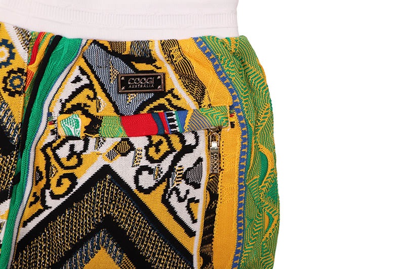 COOGI SWEATER PIECED FLEECE SHORTS (CG-KB-095:GOLD)