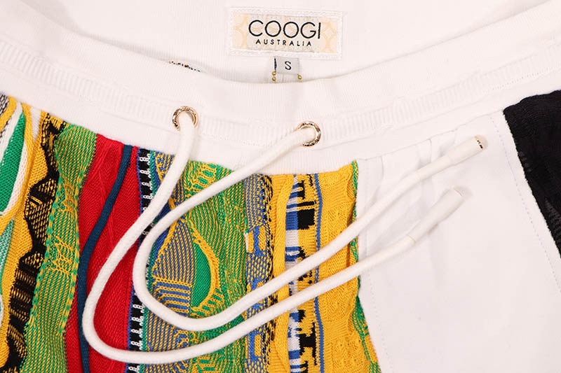 COOGI SWEATER PIECED FLEECE SHORTS (CG-KB-095:GOLD)