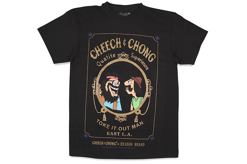 REASON CLOTHING CHEECH & CHONG ROKE TEE (CC1-04:BLACK)