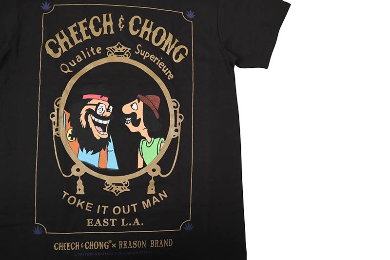 REASON CLOTHING CHEECH & CHONG ROKE TEE (CC1-04:BLACK)