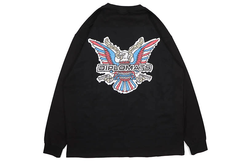 DIPLOMATS EMPIRE x JEFF HAMILTON CLASSIC COLLECTION LONG SLEEVE TEE (BLACK)