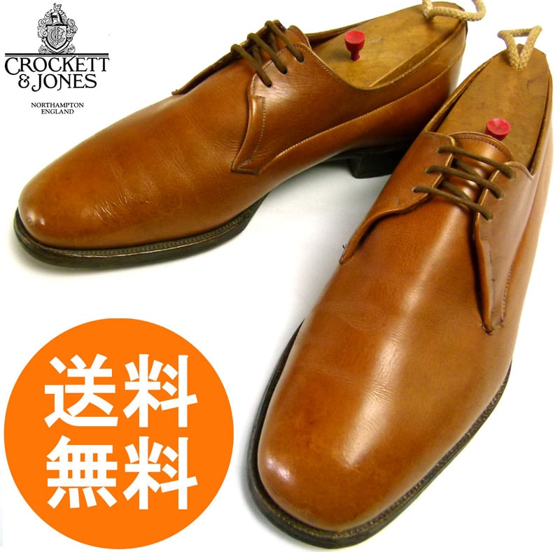 クロケット&ジョーンズ CROCKETT＆JONES プレーントゥ レザーシューズ 