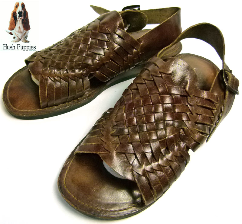 新品ハッシュパピー 定番編み込み サンダルM