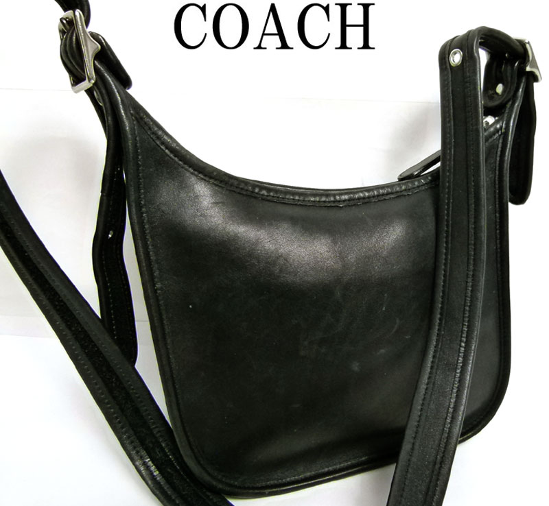 オールドコーチ OLD COACH ショルダーバッグ(黒)【中古