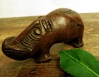 木彫り カバ / かば 木像 動物オブジェ【中古】|置物・トイ|インテリア