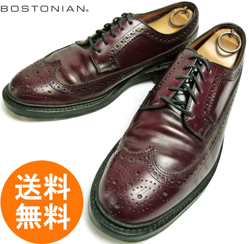 BOSTONIAN CLASSICS ウイングチップ MADE IN USA 赤茶 9EEE 27位 
