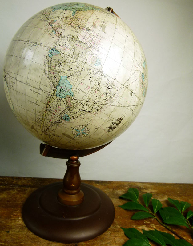 昭和レトロ　地球儀 昭和レトロ地球儀