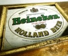ビンテージ 壁掛けパブミラー ハイネケン Heineken 鏡 店舗什器【中古】|置物・トイ|インテリア