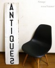 ビンテージ ANTIQUES ウッドバナー / 木製看板 (縦幅122cm) / 店舗什器 USA【中古】【送料無料】|置物・トイ|インテリア