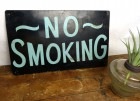 USA ビンテージ NO SMOKING 禁煙 看板 / バナー / 店舗什器【中古】|置物・トイ|インテリア