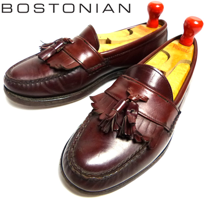 vintage BOSTONIAN キルトローファー 中古】Bostonian(ボストニアン