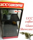 【希少】UCC CAN COFFEE 卓上２段両扉 缶ウォーマー / ガラスショーケース【店舗什器】【中古】|置物・トイ|インテリア