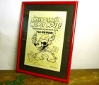 Walt Disney Two-Gun Mickey ディズニー オールドミッキーマウス プリントアート オブジェ【店舗什器】【中古】|置物・トイ|インテリア
