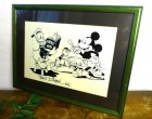 Walt Disney ディズニー ミッキーマウス＆ドナルドダック  プリントアート オブジェ【店舗什器】【中古】|置物・トイ|インテリア
