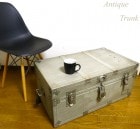 【希少】アンティーク ビンテージ トランク ローテーブル コーヒーテーブル 船箱 店舗什器 鍵付き【中古】【送料無料】|置物・トイ|インテリア