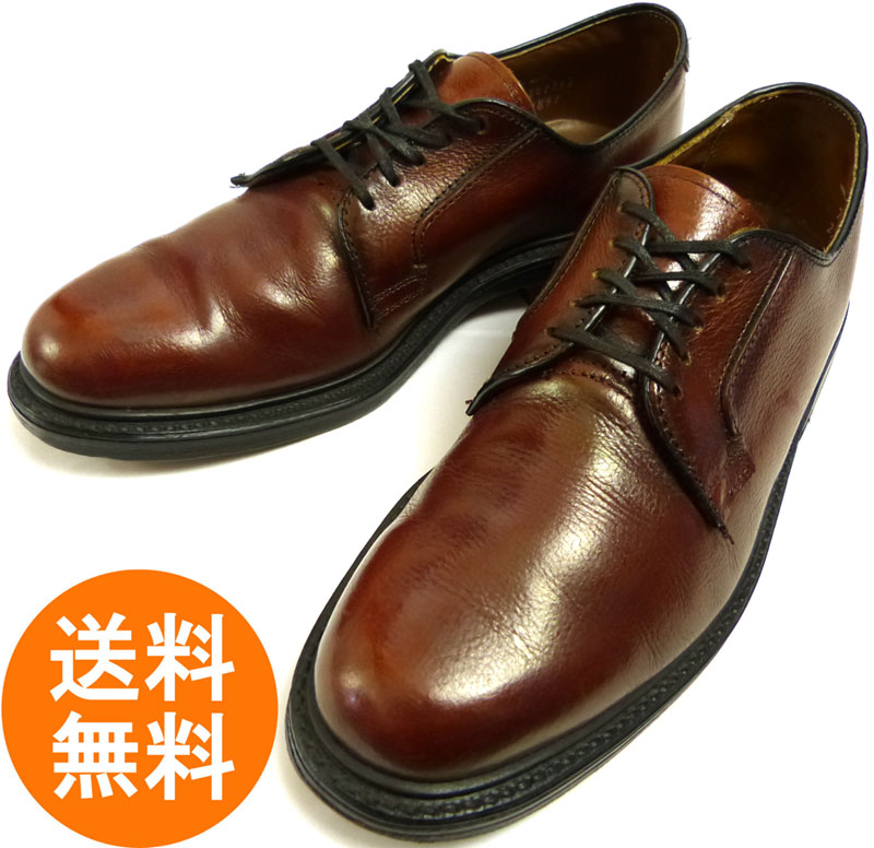 JCPenney レザー (オックスフォード) プレーントゥーシューズ 7D(25cm相当)(メンズ)(茶 ブラウン)【中古】｜ドレスシューズ